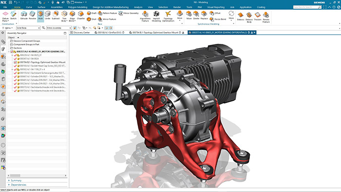 Logiciel de CAO Siemens NX